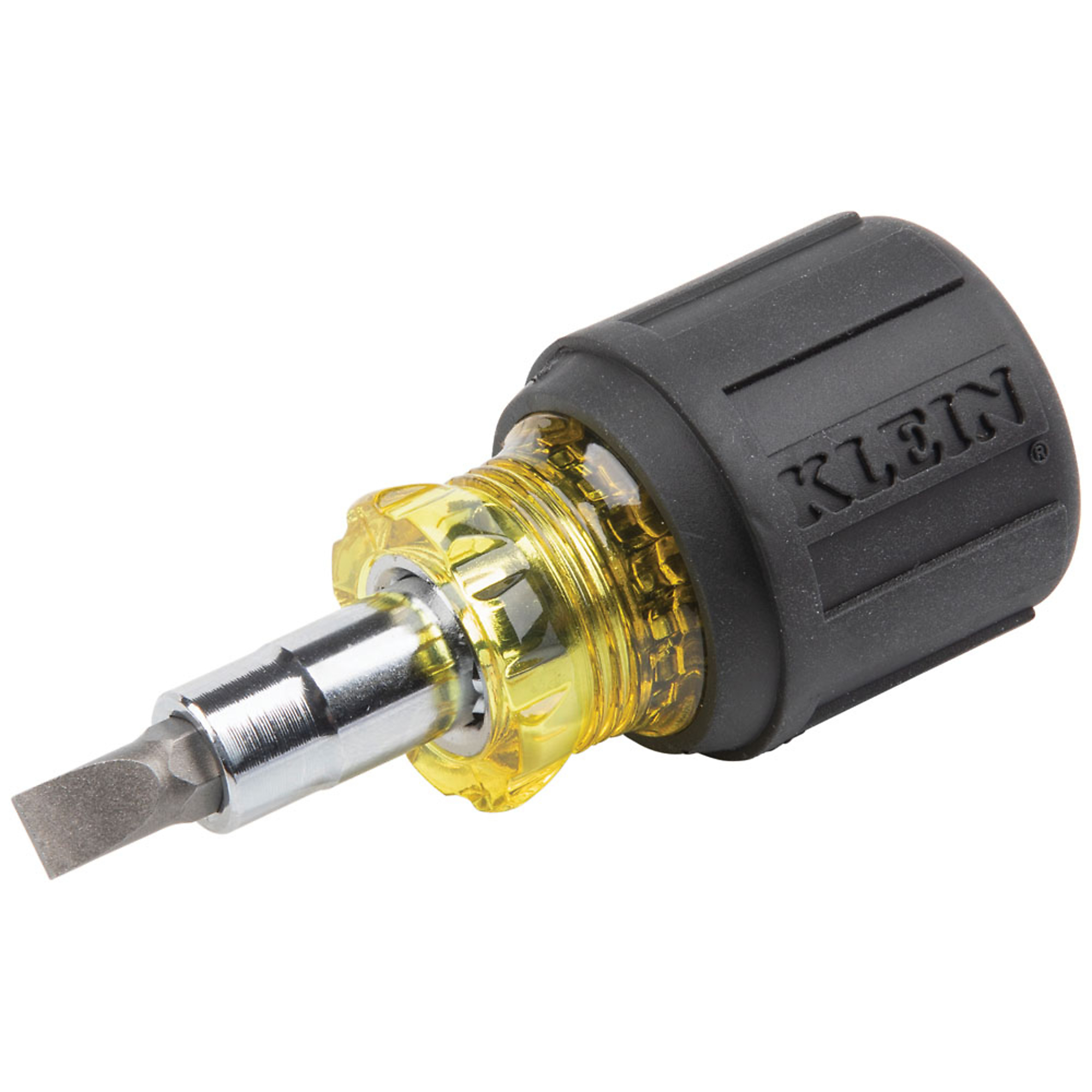 Klein Tools, Multi-Bit Screwdriver / Nut Driver, 6in.-1 Stubby, Model# 32561